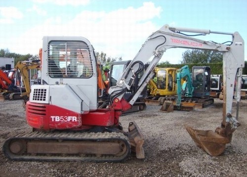Product picture Takeuchi TB53FR Compact Excavator Service Repair Factory Manual INSTANT DOWNLOAD 