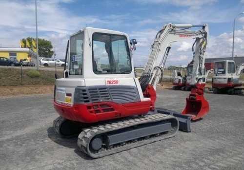 Product picture Takeuchi TB250 Mini Excavator Parts Manual INSTANT DOWNLOAD (SN: 125000001 and up)