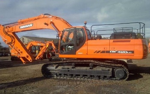 Product picture Daewoo Doosan DX420LC Excavator Service Repair Shop Manual INSTANT DOWNLOAD 