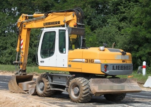 Product picture Liebherr A308 A310 A310B A312 A316 Wheel Excavator Service Repair Factory Manual INSTANT DOWNLOAD 